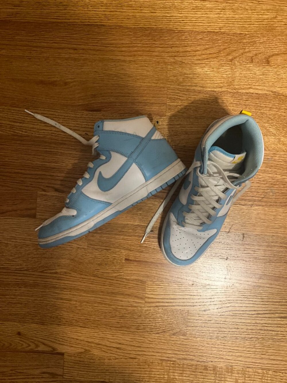 Nike Dunks Mid/High Mens 11.5 Light Blue, UNC, University